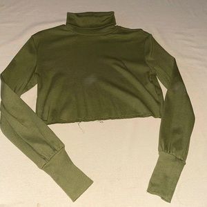 Turtleneck crop top